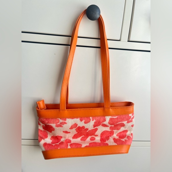 NWOT Urban Outfitters Marie Cow Print Mini Tote Shoulder Bag Y2K - Picture 3 of 9